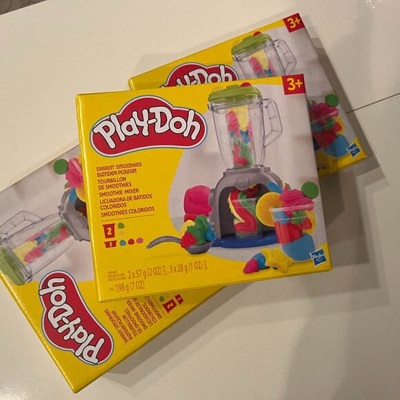 Hasbro Play-Doh Smoothie Maker Playset Lot of 3 Kids Blender Toys New (hg/x) - Picture 8 of 12
